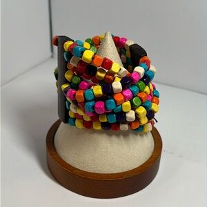 Hand Beaded Bracelet / Bright and Bold - #101